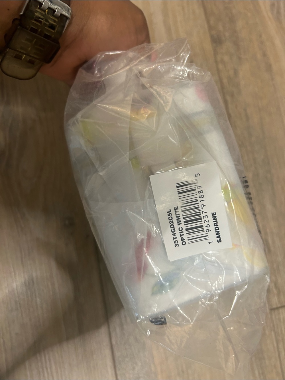 Michael Kors Optic White Mini Bag with Yellow and Pink Citrus Print - Picture 11 of 11